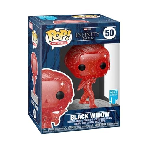 Image of Funko Pop! Artist Series: Marvel Infinity Saga - Black Widow - Red - Avengers - Collectable Vinyl Figure - Includes Premium Plastic Protector Display Case - Gift Idea - Official Merchandise