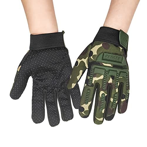 Image of Long Keeper Kids Cycling Gloves - Full Finger Children Sports Gloves for Junior Boys Girls Youth, Anti-Slip Bike Gloves with Grip for Scooter Football Running Riding