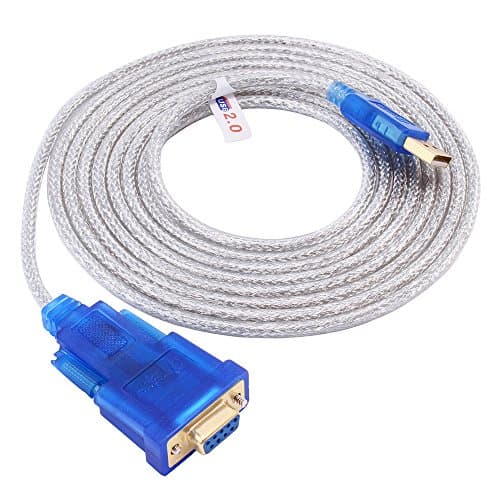 Image of DTech USB to RS232 Serial Adapter 3m DB9 Female Cable COM Port with FTDI Chipset Supports Windows 11 10 8 7 Mac Linux