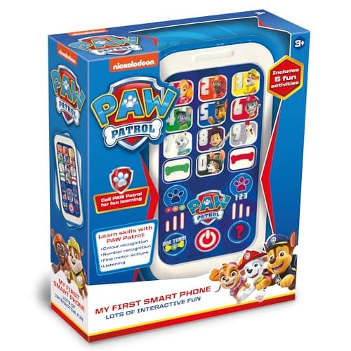 Image of PAW PATROL - My First Smart Phone Toy for Kids - Helps Children Develop Recognition, Listening and Fine Motor Skills - Featuring 4 Fun Interactive Activities, 3+ Years