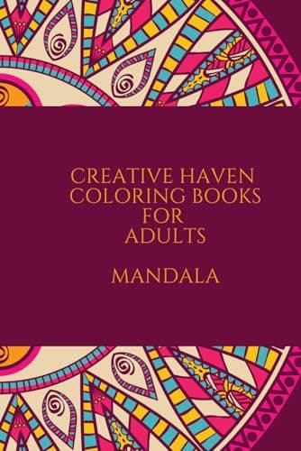 Image of creative haven coloring books for adults mandala: for stress relieving mandala
