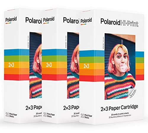 Image of Polaroid Hi-Print Paprt - Triple Pack of 2x3 Paper Cartridge (60 Sheets)