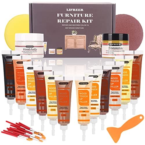 Image of Laminate Floor Repair Kit, High-Performance Wood Filler, Wood Putty with Beeswax - Hardwood Floor Scratch Wood Repair Kit for Scratch, Cracks, Hole, Laminate, Table, Door
