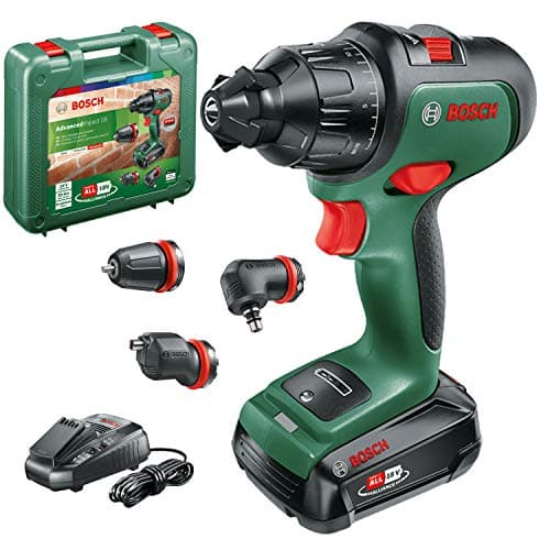 Image of Bosch Cordless Combi Drill AdvancedImpact 18 (1x battery, 18 Volt System, With Accessories, in Carrying Case)