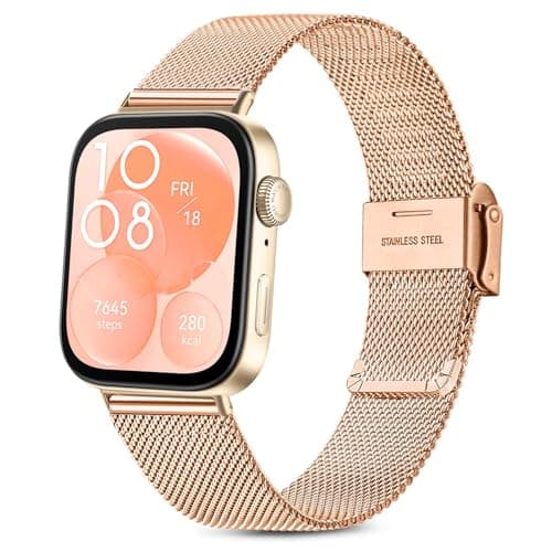 Image of Issinlky Metal band for Huawei Fit 3/4/4 Pro, Stainless Steel band for Huawei Fit 3/4/4 Pro Herren Damen