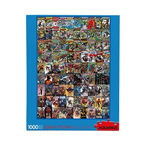 Image of AQUARIUS Marvel Spider-Man Puzzle (1000 Piece Jigsaw Puzzle) - Glare Free - Precision Fit - Officially Licensed Marvel Merchandise & Collectibles - 20 x 28 Inches