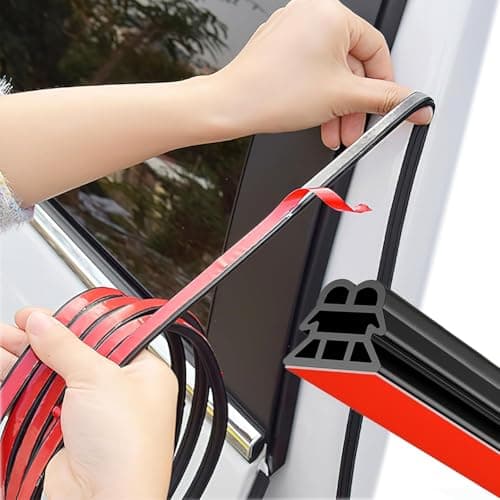 Image of QIZUN Car Door Seal Strip for Mercedes B-ENZ CLA Shooting Brake 2020-2023, Self Adhesive Automotive Rubber Draught Seal Weatherstrip for Car Window Door Soundproofing Engine Cover