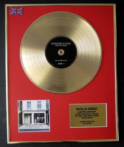 Image of MUMFORD & SONS/Cd Gold Disc Record Limited Edition/SIGH NO MORE