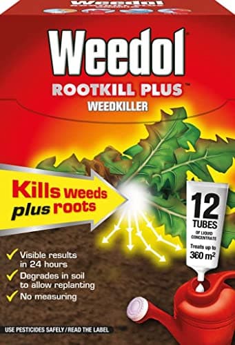 Image of Weedol Rootkill Plus Liquidose 12 Sachets Kills Weeds & Roots Strong Weedkiller