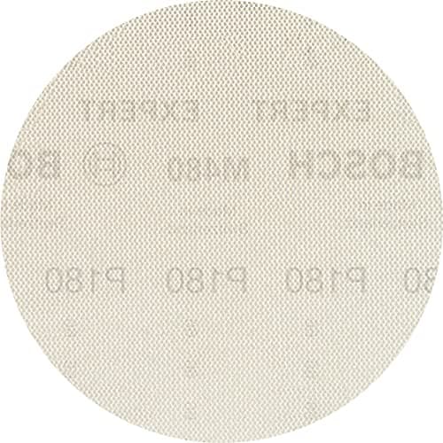 Image of Bosch 5x EXPERT M480 Sanding Net (for Paint on wood, Hardwood, Ø 125 mm, Grit 180, Professional Accessory Random Orbital Sander, Orbital Sander)