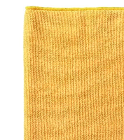 Image of WYPALL* Microfibre Cleaning Cloth, 40 x 40 cm, Yellow (Pack of 6) - You will receive 1 Pack of 6