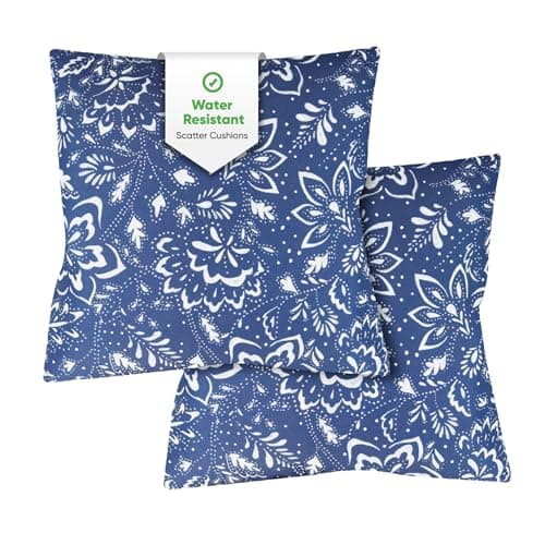 Image of Gardenwize - Pack of 2 Outdoor Scatter Cushions, Garden Furniture Cushions - Covers & Pillows (Hampton)