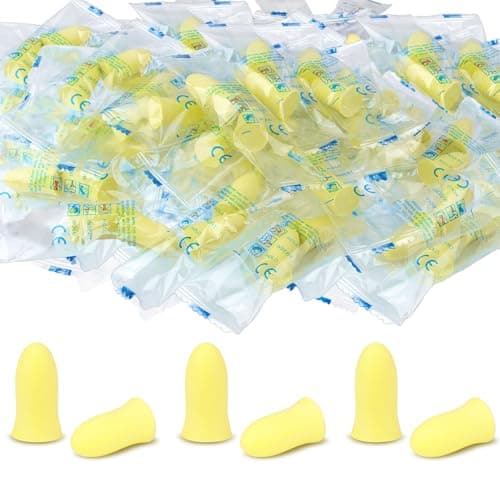 Image of 30 Pair Foam Earplugs, Super Soft Ear Plugs for Sleeping, Ergonomic Design, 36dB SNR Noise Cancelling Hypoallergenic Earplugs for Snoring Blocking, Flying, Studying, Work (Yellow)