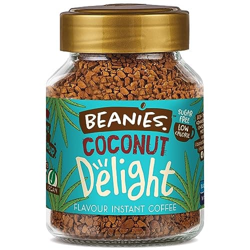 Image of Beanies Coconut Delight Flavoured Instant Coffee 50 g (Pack of 6)
