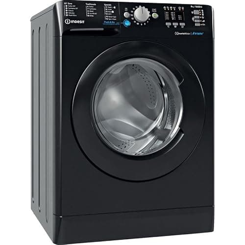 Image of Indesit Innex BWA 81683X K UK N 8kg 1600 Spin Freestanding Washing Machine, Push & Go One-Touch Wash, Energy Efficient, Multiple Programmes, Digital Display, Black