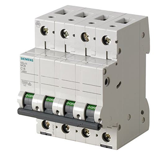 Image of Siemens 5SL4463-7 Circuit Breaker, Class C, 400V, 10KA, 4 Pole, 63A