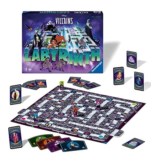 Image of Ravensburger Disney Villains Labyrinth Family Strategy Board Game for Kids & Adults Age 7 Years Up - 2 to 4 Players