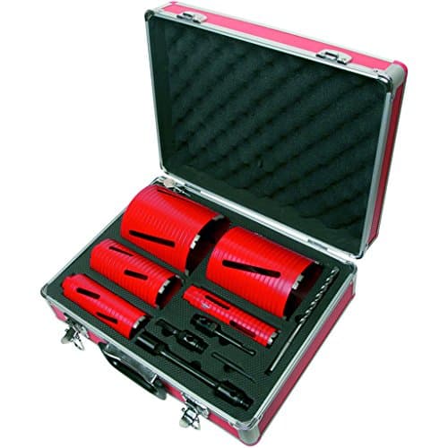 Image of DART Red Ten DCD Spiro 5-Piece Diamond Core Drill Bit Set - Dry Use Core Drill Bit Kit - Diamond Drill Bit Set for Home Improvement Power Tools