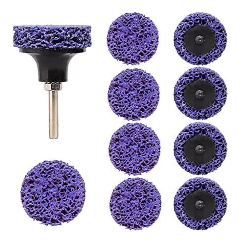 Image of Shineboc Grinding Discs, 10 Pcs 2 Inch 50mm Nylon Discs Stripping Wheel, Rust Removal Grinding Disc for Metal Steel Grinding Polishing (Purple)