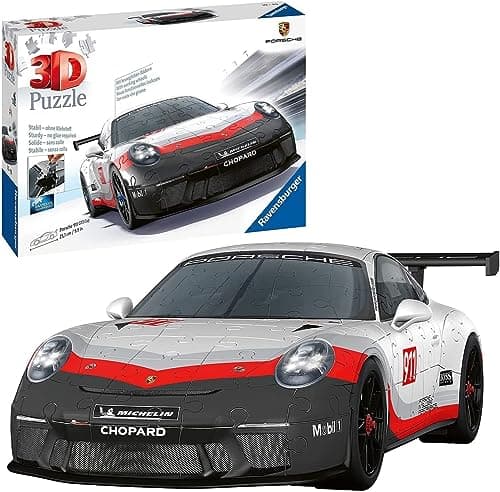 Image of Ravensburger Porsche GT3 Cup 3D Jigsaw Puzzle for Kids and Age 10+ Adults - 108 Pieces - No Glue Required