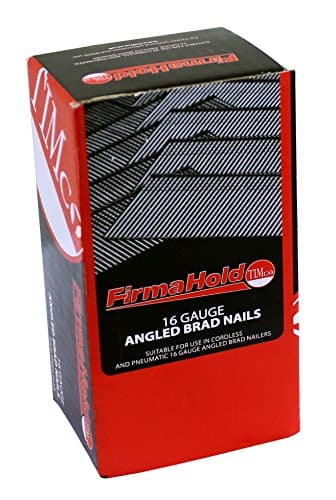 Image of TIMCO FirmaHold Collated Brad Nails Angled - 16 Gauge 16 x 45mm - Galvanised - Box of 2000
