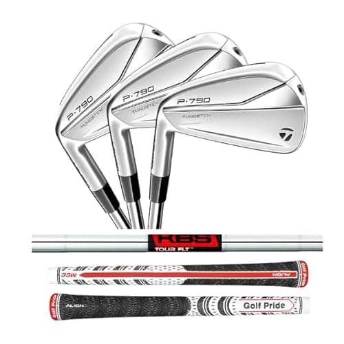 Image of Left Handed TaylorMade 2021 P790 Irons, KBS Tour FLT Shafts (#3, Stiff)