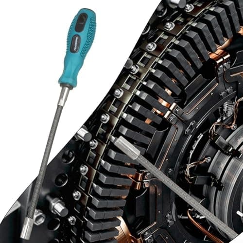 Image of Heavy Duty Performance 7mm Metric Nut Driver Flex Socket, Flexible Hose Clamp Driver for Tough Tasks