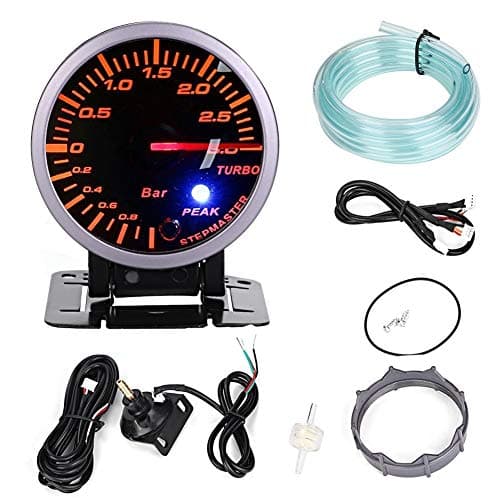 Image of KSTE Turbo Boost Gauge, 2.5inch 60mm 3.0 Bar LED Car Modification Turbo Boost Gauge Meter Pointer DC12V
