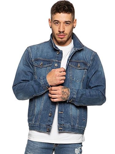 Image of Enzo EZJ391 Mens Denim MSW Jacket L