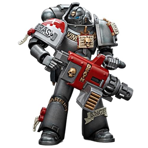 Image of TOYVERSE Joytoy 1/18 Action Figure Warhammer 40,000, Grey Knights Strike Squad Grey Knight with Psycannon, Mobile Joints Character Model, 12 cm, 15 Years and Older