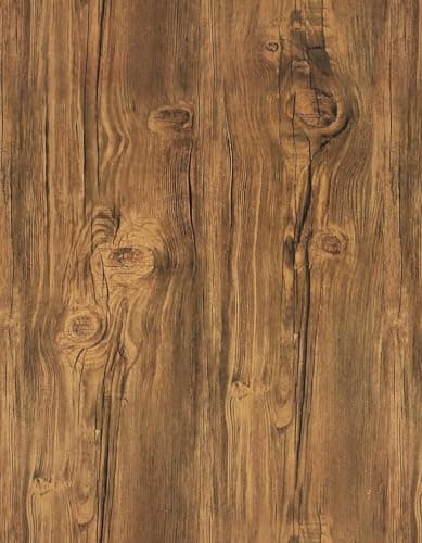 Image of Timeet Wood Effect Vinyl Self Adhesive Wallpaper 42x500cm Brown Wood Peel and Stick Wallpaper Vintage Vinyl Wrap Sticky Back Plastic Decorative Contact Paper Rustic Furniture Sticker Film