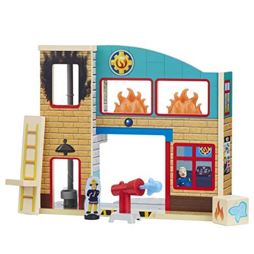 Image of Character Uk Fireman Sam Wooden Fire Station