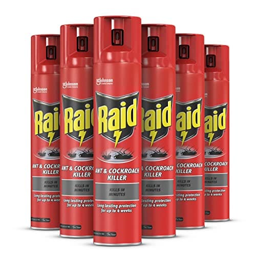 Image of Raid Ant & Cockroach Killer, Insect Killer For Indoor Use, Long Lasting Protection for the Home, Pack of 6 (6 x 300ml)
