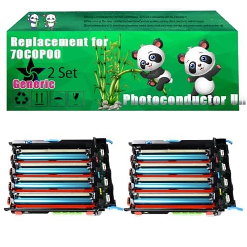 Image of Replacement 70C0P00 Photoconductor Unit Compatible for Lexmark CX310DNW CX410DE CX410E CX510DEW CX517de CX310N CX310DN Printers (2 Set)