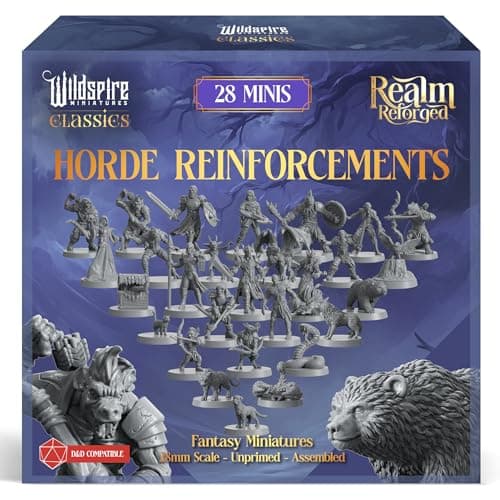 Image of Horde Reinforcements Set - Monsters & Encounters for DND Miniatures Bulk Set 28mm Unpainted DND Minis for Dungeons Dragons | D&D Minis RPG Tabletop Gaming | Fantasy Figurines TTRPG I Realm Reforged