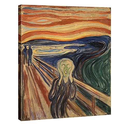 Image of Wieco Art the Scream by Edward Munch Large Famous Paintings Reproduction Abstract Canvas Prints Artwork for Wall Decor Modern Canvas Wall Art for Home & office Decoration
