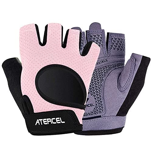 Image of ATERCEL Gym Gloves, Lightweight, Weight Lifting Gloves for Cycling, Workout, Fitness, Breathable Training Gloves with Microfiber Fabric for Men and Women