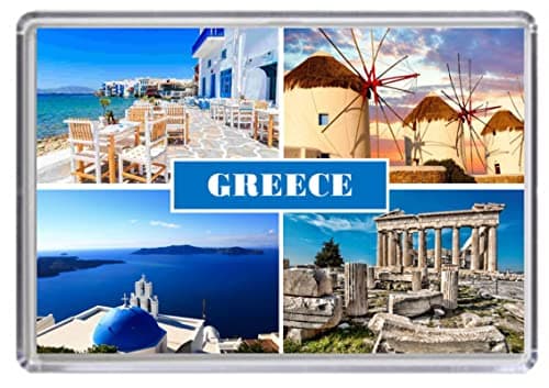 Image of Greece Souvenir Acrylic Fridge Magnet (Standard: 70x45mm)