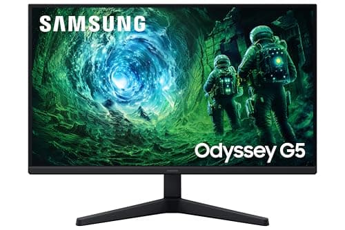 Image of Samsung Odyssey Gaming G5 LS27FG530EUXXU 27" QHD 1ms 200Hz Gaming Monitor - HDR10, 2560x1440, HDMI, Displayport