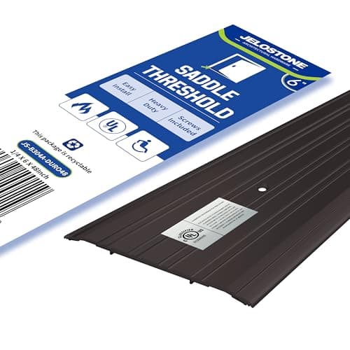 Image of JELOSTONE 6"W x 1/4"H x 48"L - Commercial Aluminum Door Sill (Dark Bronze) - Door Saddle - ADA Accessible, Accessible - Fire Rated - Outside Door Sill - B304A