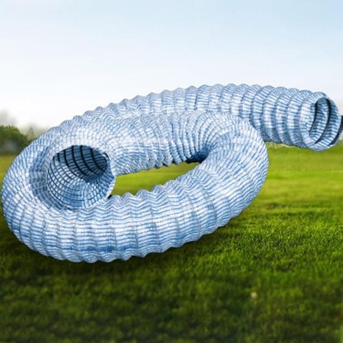 Image of Underground Drainage Pipe, 3 Inch x 1.5m Flexible French Drain with Steel Wire Reinforcement for Yard, Driveway, and Tunnel Drainage Solutions