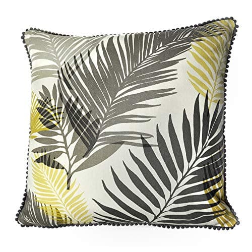 Image of Fusion - Tropical - 100% Cotton Filled Cushion - 43x43 cm in Ochre