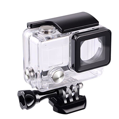 Image of Suptig Waterproof Case Protective Housing for GoPro Hero 4 Hero 3+ Hero 3 Camera For Underwater Use Water Resistant up to 147ft(45m)