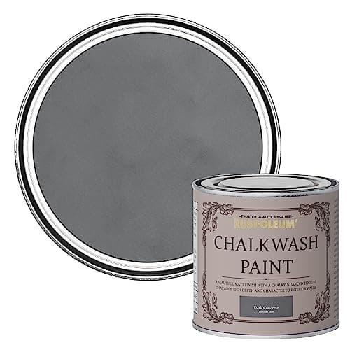Image of Rust-Oleum Chalkwash Wall Paint Dark Concrete 125ml