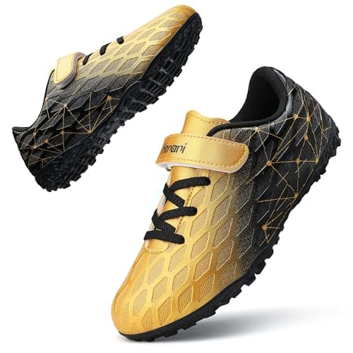 Image of Boys Football Boots Kids Girls Soccer Shoe Athletics Training Sport Futsal Shoes Firm Ground Astro Turf Trainers Teenager Indoor Outdoor Profession Competition Football Shoes for Unisex