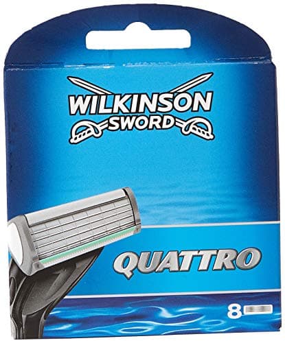 Image of Wilkinson Sword Systems Quattro Men's Razor Blade Refills x 8