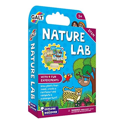 Image of Galt Nature Lab-Explore and Discover Science Kit and Craft Kit-Science Experiments for Kids,Grow Plants,Create a Rainforest Scene and Go Scavenger Hunting-STEM Toys For Girls and Boys Age 5 Years Plus