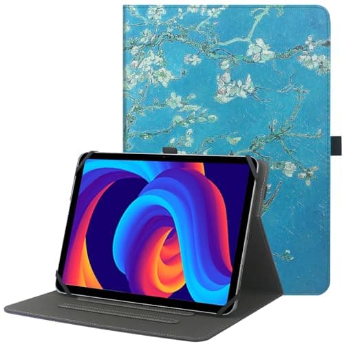 Image of HGWALP Universal 9",9.7",10.1",10.2",10.5",10.9",11" Tablet Case,Protective Cover Stand Folio Case for 9-11 Inch Tablet,Tablet Case Cover with Pen Holder for iPad, Samsung, Other Tablet-AF