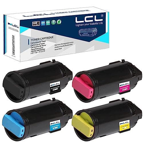 Image of LCL Compatible Toner Cartridge for VersaLink C605 C600 C600N C600DN 106R03899 106R03896 106R03897 106R03898 (4PK KCMY) Replacement for Xerox VersaLink C605 C600 C600N C600DN C600DT C600DX C600DXF