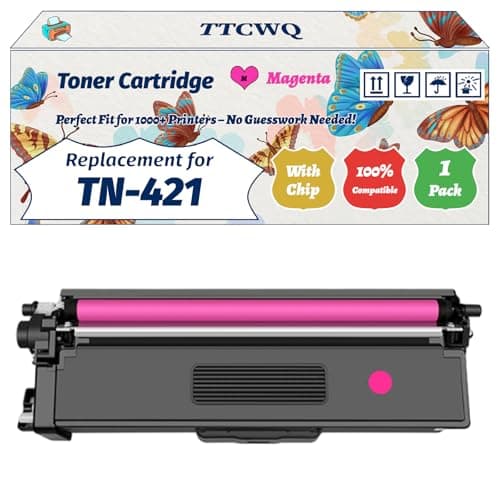 Image of Compatible for Brother TN-421 Toner Cartridge Work for Brother DCP-L8410CDW MFC-L8690CDW HL-L8260CDW MFC-L8900CDW Printers (1 Pack Magenta)
